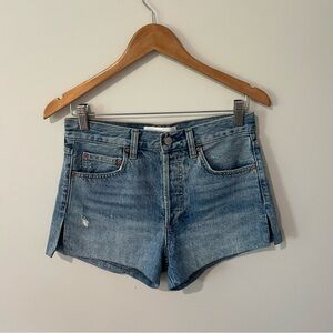 DENIM FORUM EX BF HI-RISE MICRO SHORTS